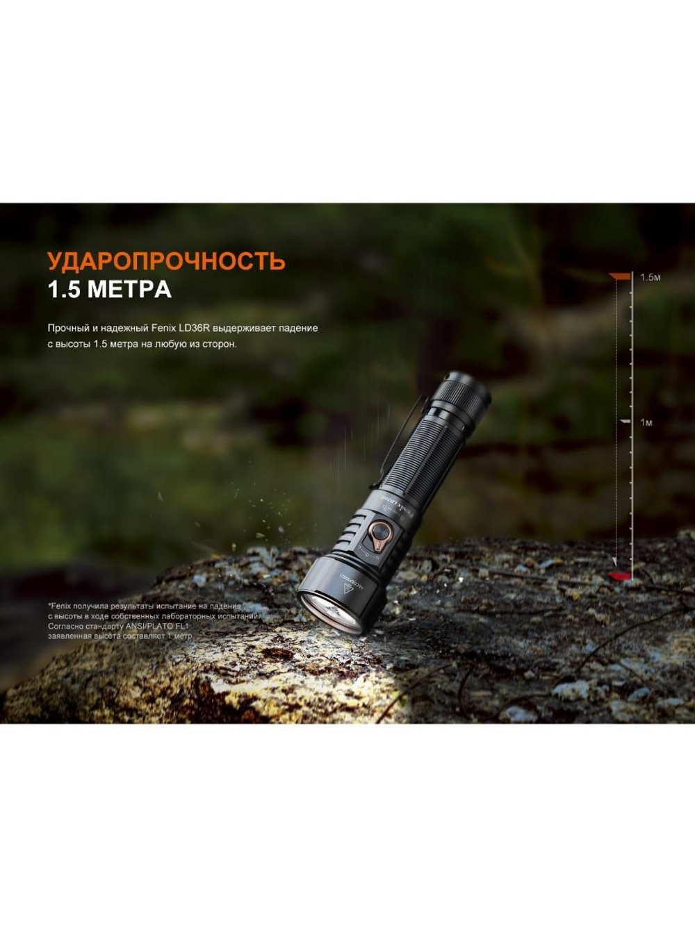 Фонарь Fenix LD36R красный камуфляж RGB с диффузором