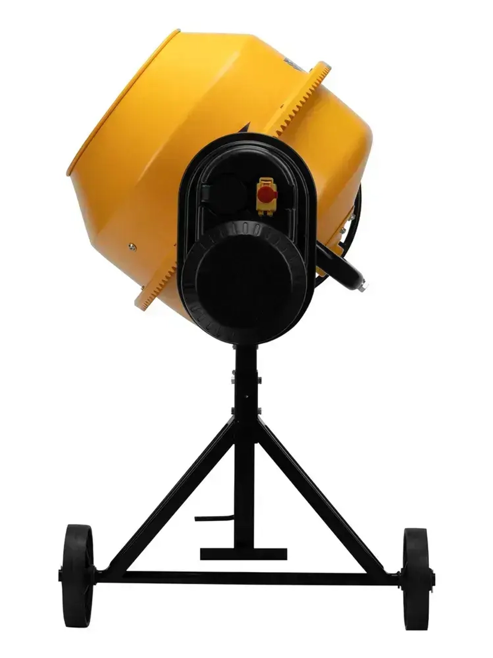 Бетономешалка строительная DENZEL B-125, 130 л объем бака и 550 Вт мощность, чугунный венец и разъемный узел оси барабана, термозащита и кнопка аварийного выключения, бетоносмеситель 95421