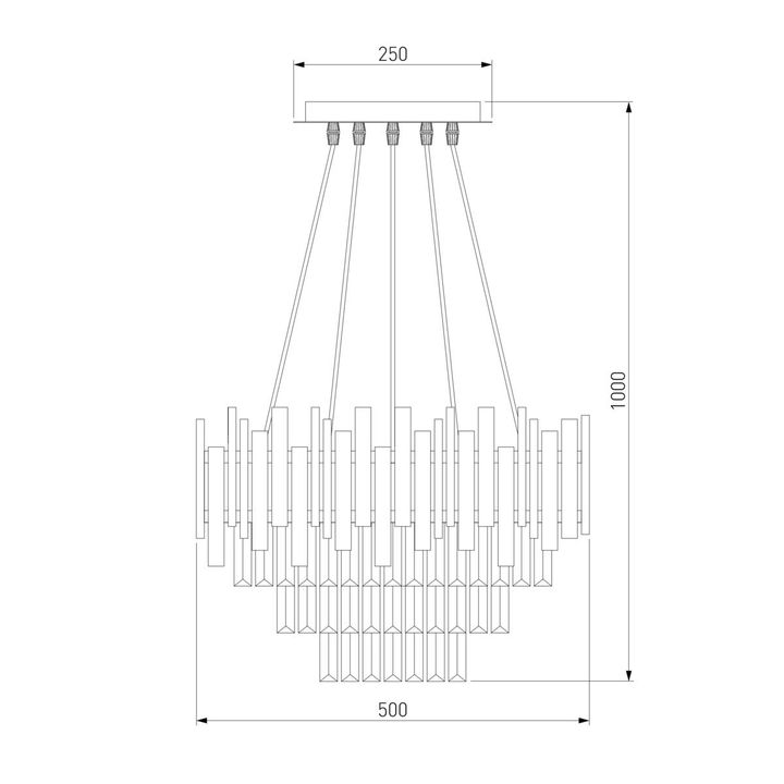 Подвесная люстра Bogates Piano 340/6 Strotskis Smart