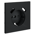 Накладка для розетки с заземлением и защитными шторками, с USB A+A, S70 (графит)
