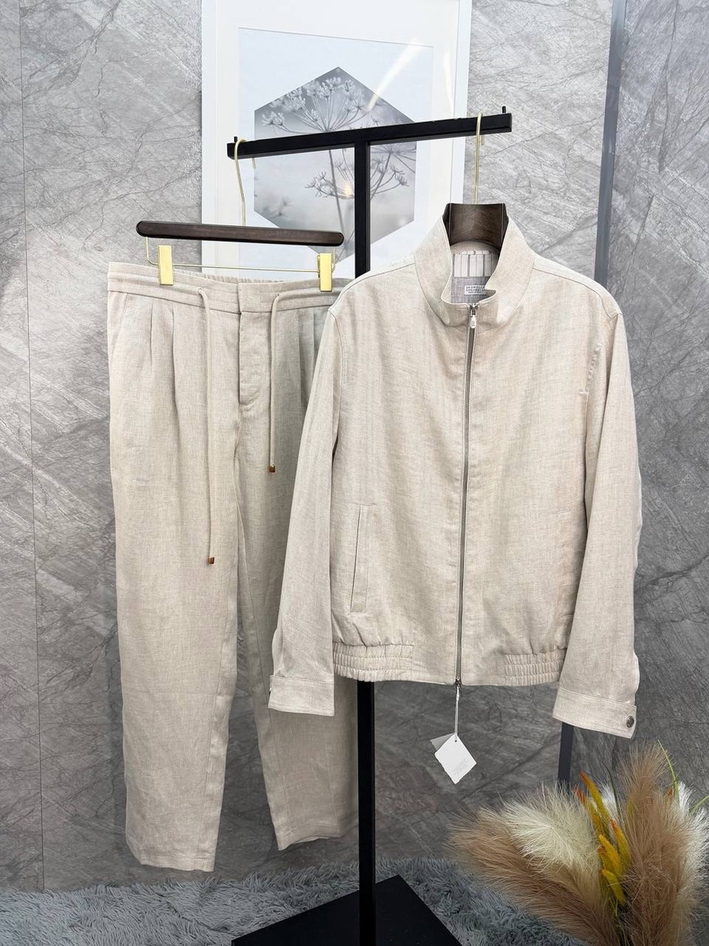 Льняной костюм Brunello Cucinelli
