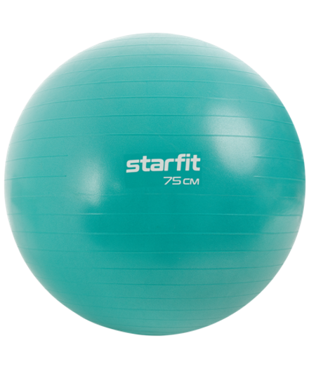 Фитбол GB-108 антивзрыв, 1200 гр, бирюзовый, 75 см