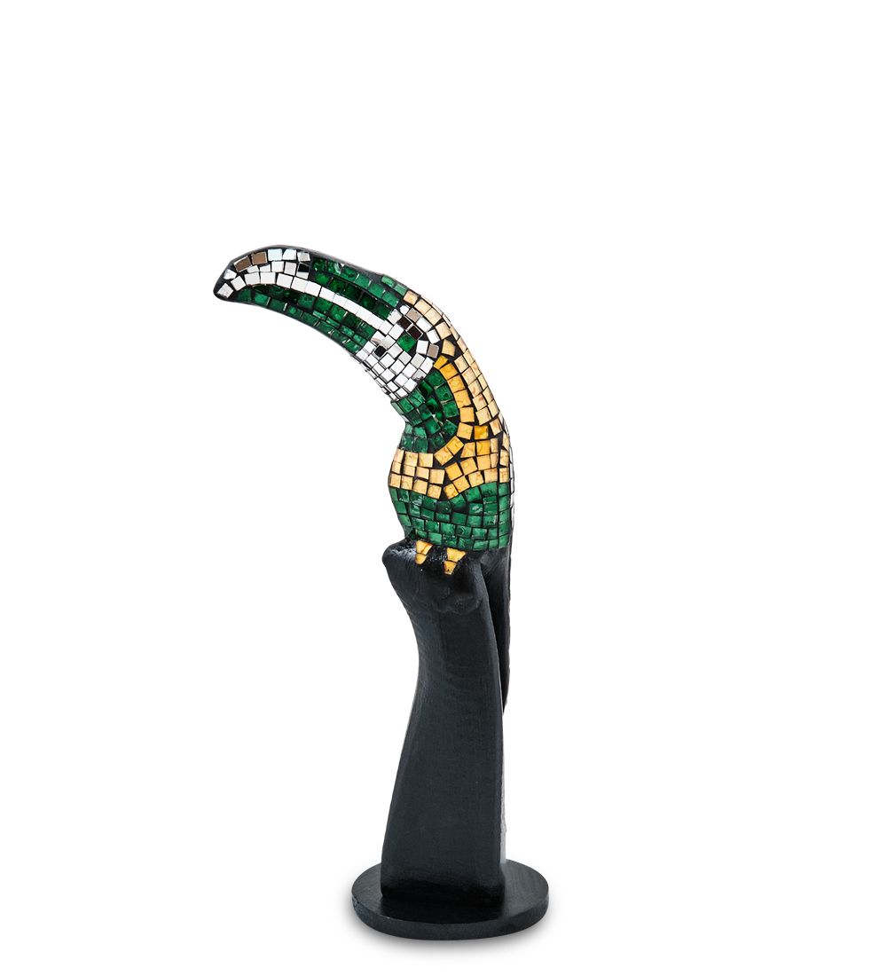 Decor and Gift 23-029-04 Н-р статуэток из трех «Тукан» дерево+стекл.мозаика (50,40,30 см)