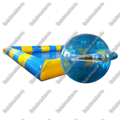 Бизнес-набор: Бассейн 6*6 м (1 шт), Водный шар ПВХ (3 шт), насос (1 шт)