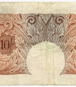 Банкнота Англия 10 шиллингов 1929 год L08 281252 (подпись B.G.Catterns). VF (Очень редкая)