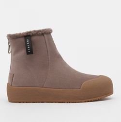 Замшевые ботинки INUIKII Cortina Beige на меху