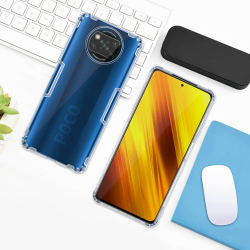 Прозрачный силиконовый чехол Nillkin Nature для Xiaomi Poco X3 NFC / X3 Pro