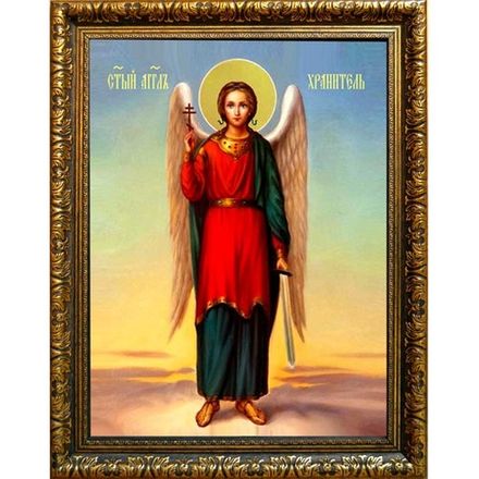 Ангел Хранитель в полный рост. Икона на холсте.