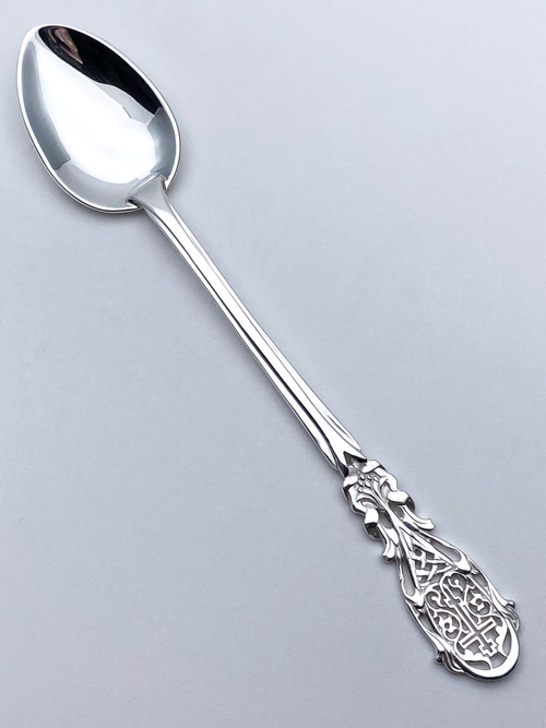 Ложка  из серебра/Чернение