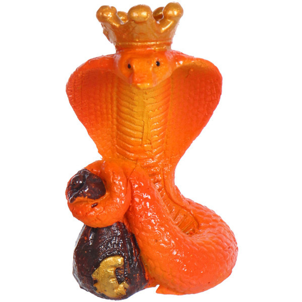 Фигурка новогодняя «Змейка в короне» 4*4*8 см, микс