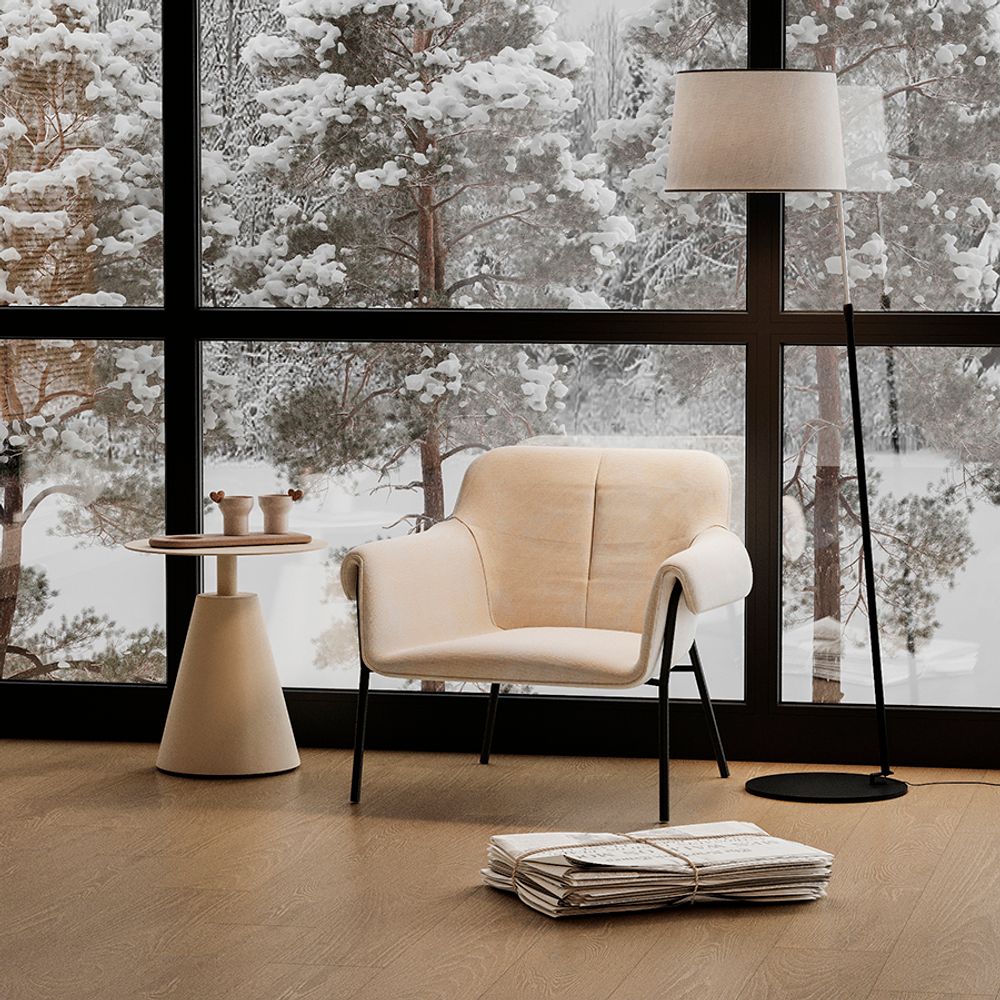 Столик кофейный Marius, Ø50 см, бежевый