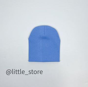 Шапка "Simple" двухслойная, Васильковая