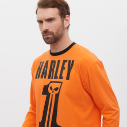 Лонгслив HARLEY ONE LOVE, оранжевый/черный