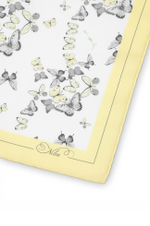 8445 Платок женский (молочный / желтый)