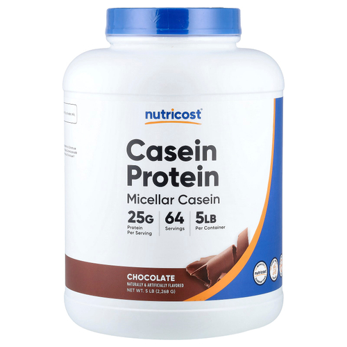 Nutricost, казеиновый протеин, со вкусом шоколада, 2268 г (5 фунтов)