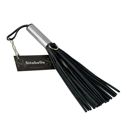 Черный кистевой мини-флогер 19см Sitabella BDSM Accessories 3019-1