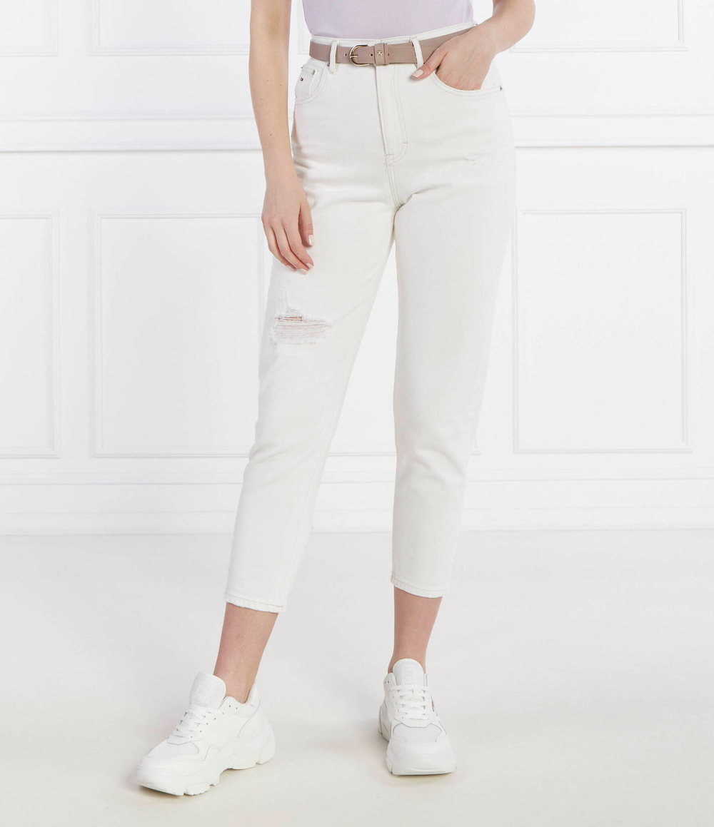 Джинсы MOM JEAN Tommy Jeans - белый(DW0DW17618)
