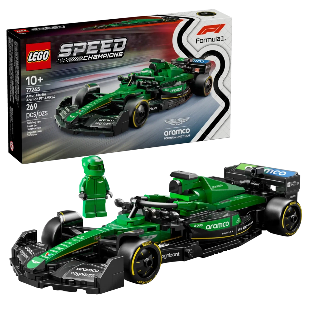 Конструктор LEGO Speed Champions 77245 Гоночный автомобиль Aston Martin Aramco F1 AMR24