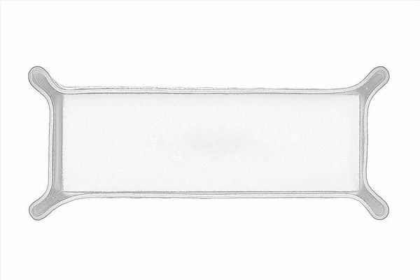 Лоток фигурный из кожи цвет CAFE LATTE