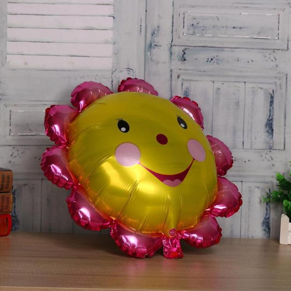 Фольгированный шар-фигура «Цветок розовый», 74 см