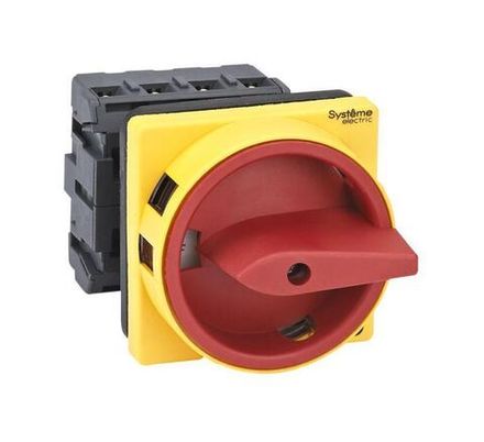 Выключатель-разъединитель 4п 32А IP20 с красн. рукоят. на дверцу 4 винтами с замком SE MSD32410R