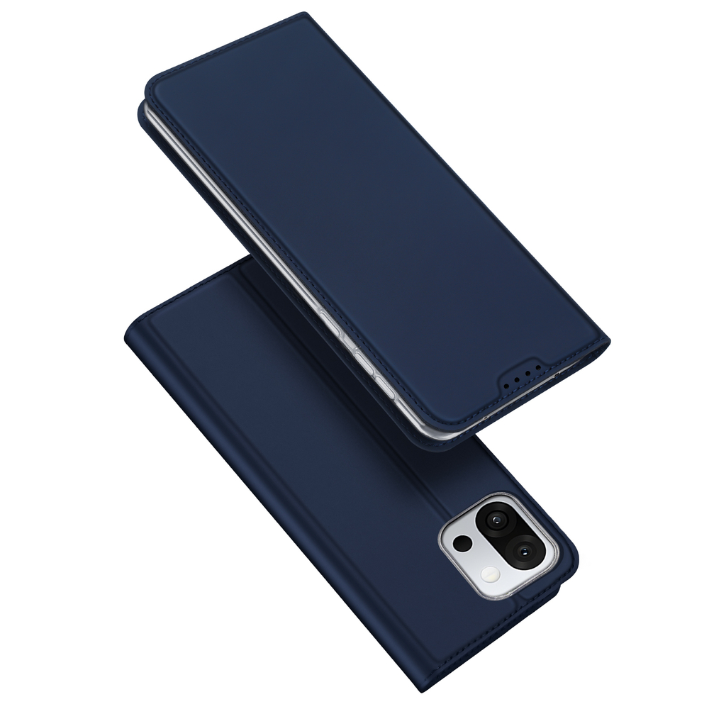 Чехол книжка из PU кожи синего цвета от Dux Ducis для смартфона OnePlus 13T и 13S, серия Skin Pro Series Case