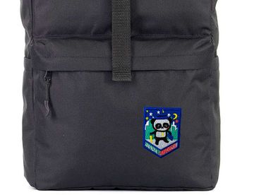 Нашивка термоаппликация на одежду и на рюкзак. Panda Society