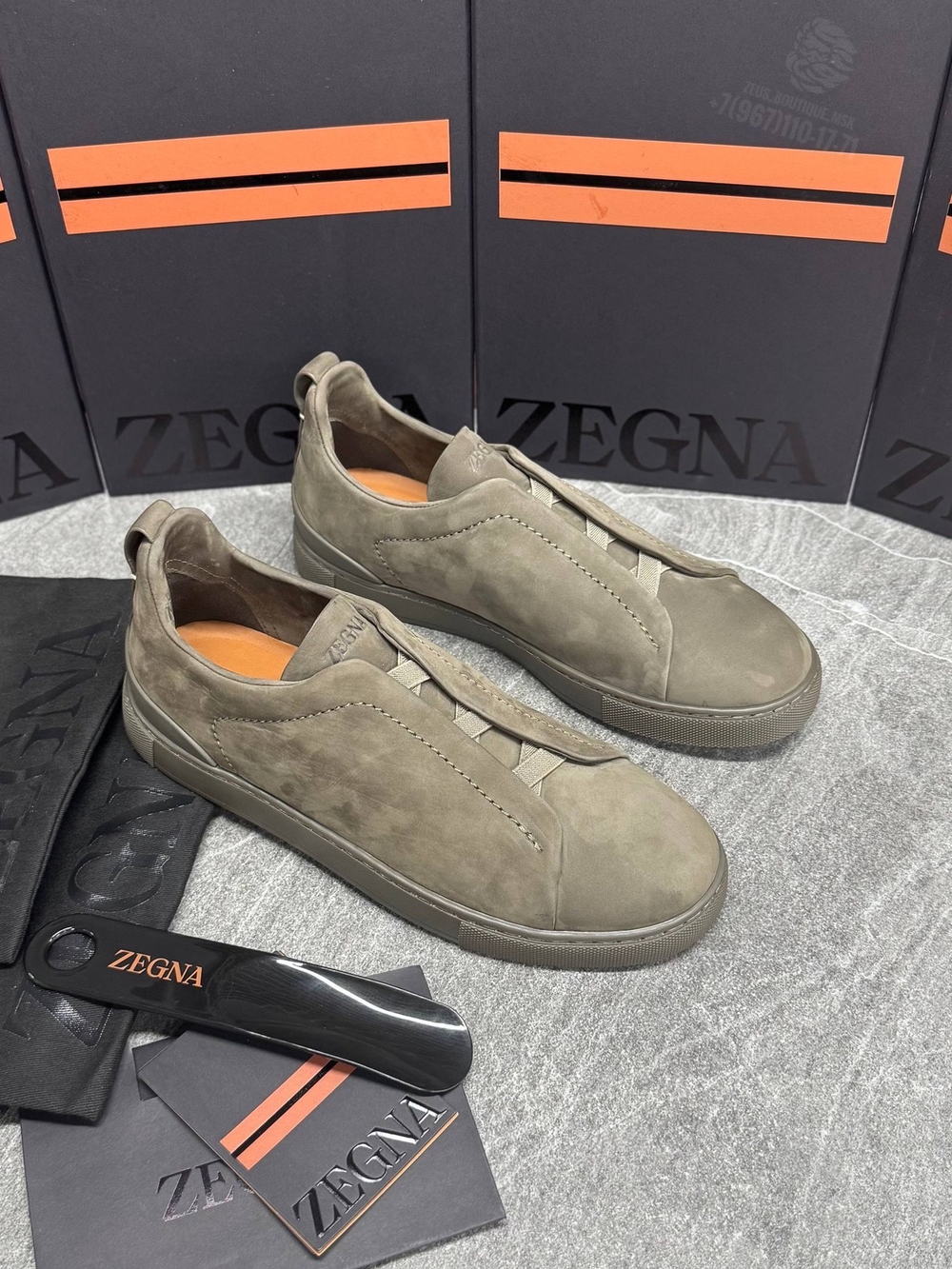Кеды Zegna Triple Stitch