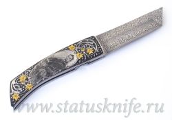 Нож Paolo Gidoni Engraver Erik Ansaldi Samuraiфотография - 4