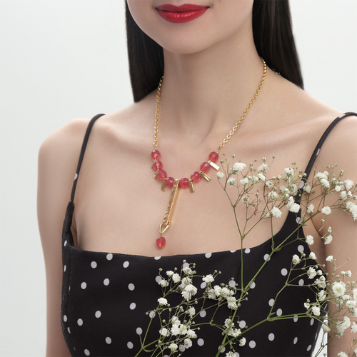 "Розарий" колье из коллекции "Composition" от Jenavi с замком карабин