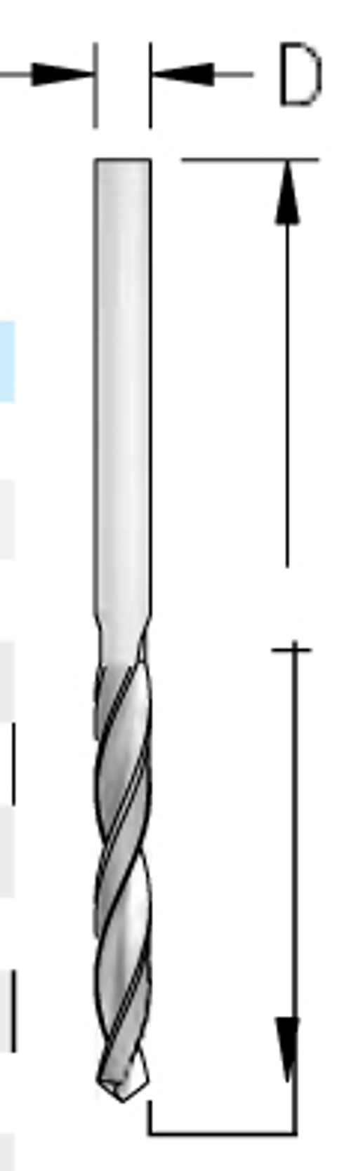 Сверло DR02500 2,5мм универсальная спираль L57 HSS Din 388 шлифованное