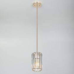 Светильник подвесной (подвес) Rivoli Suzanne 1052-201 1 х Е27 40 Вт хрусталь | Хрусталь