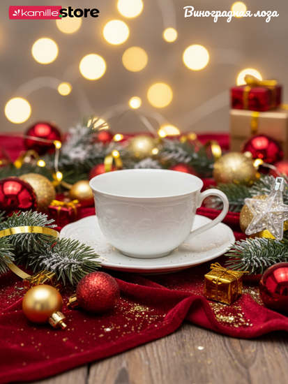 Чайный набор 250 мл. 12 предметов Виноградная лоза