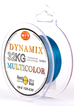 Леска плетёная WFT KG ROUND DYNAMIX Multicolor 300 м, 0.35 мм