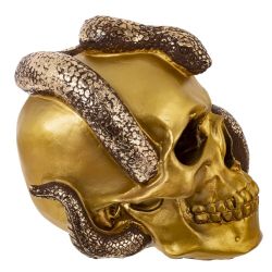 GAEM Копилка "Череп со змеей", L23 W16 H18 см, 2в.