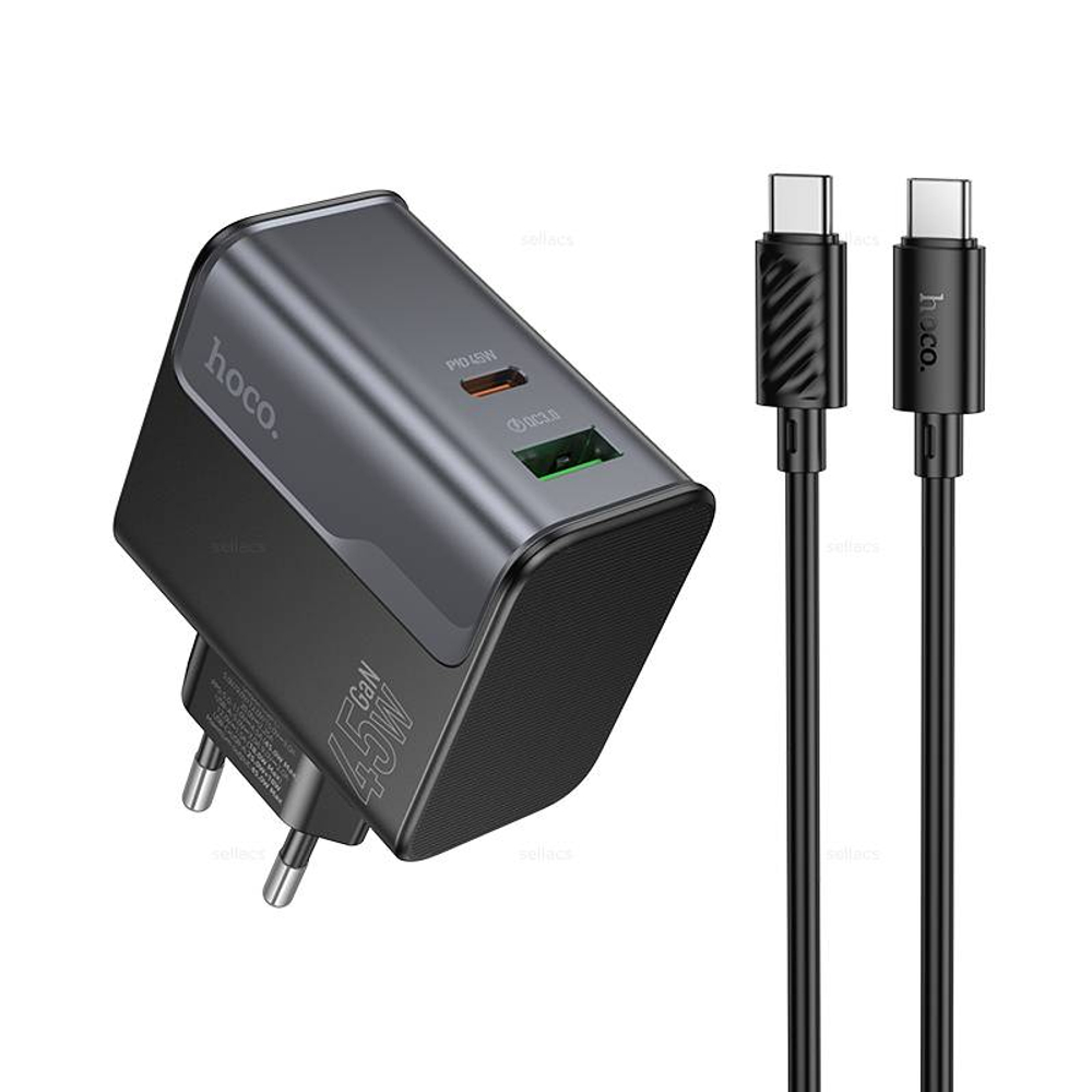 Зарядное устройство PD45W+QC3.0 для Type-C Hoco CS74A (black)