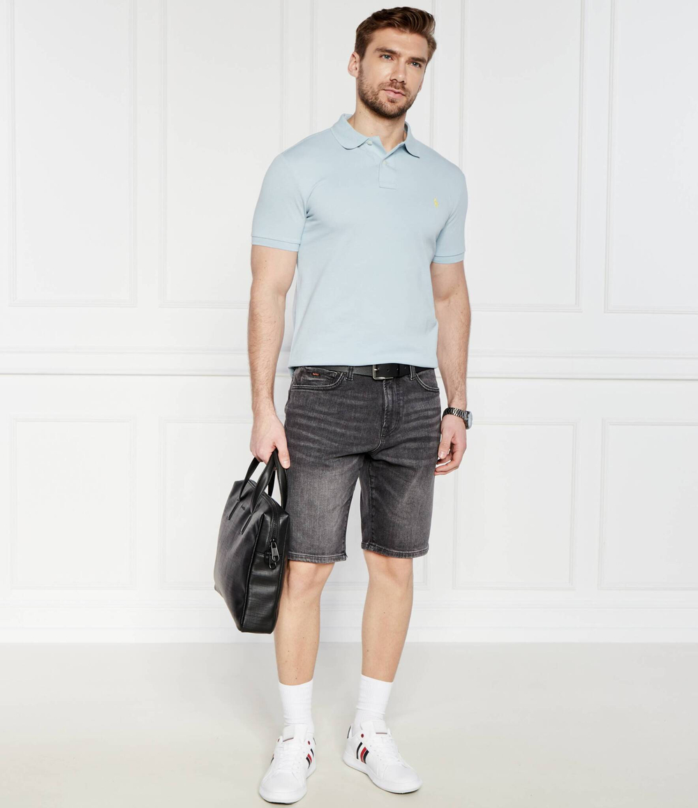 Поло Basic Mesh POLO RALPH LAUREN - голубой(710536856)