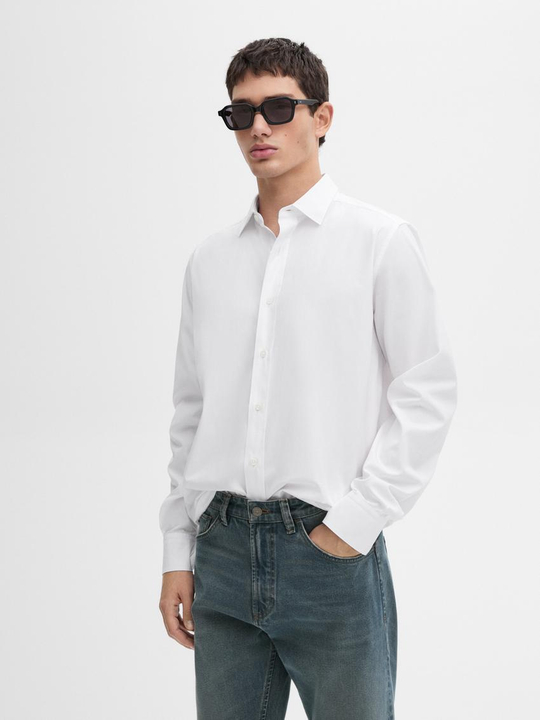 Massimo Dutti Рубашка из 100% хлопка, белый