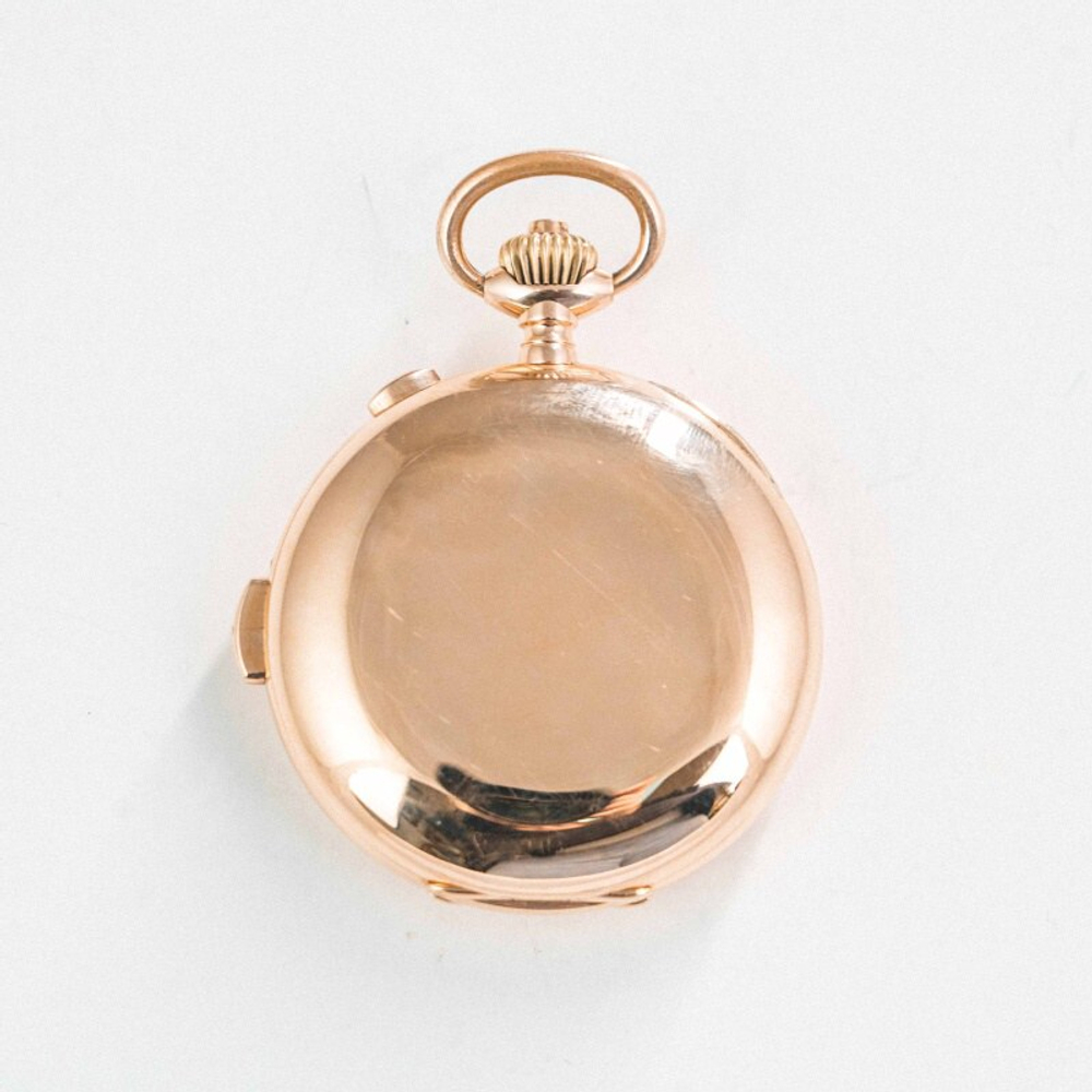 Антикварные золотые карманные часы «INITIATIVE»