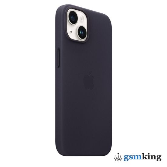 Apple Leather Case with MagSafe iPhone 14 Ink (Чёрный) MPP63ZM/A