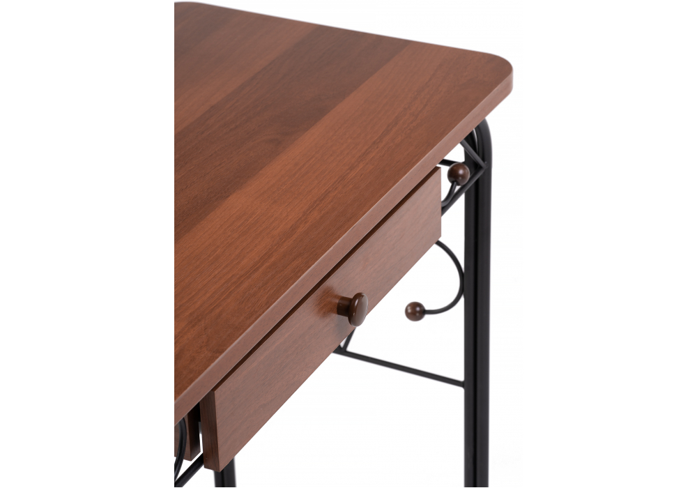 Туалетный столик Woodville Клео 3 черный, орех