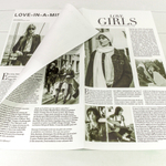 Пленка В листах 20 шт 57 х 57 см "Газета GIRLS" (Белый)