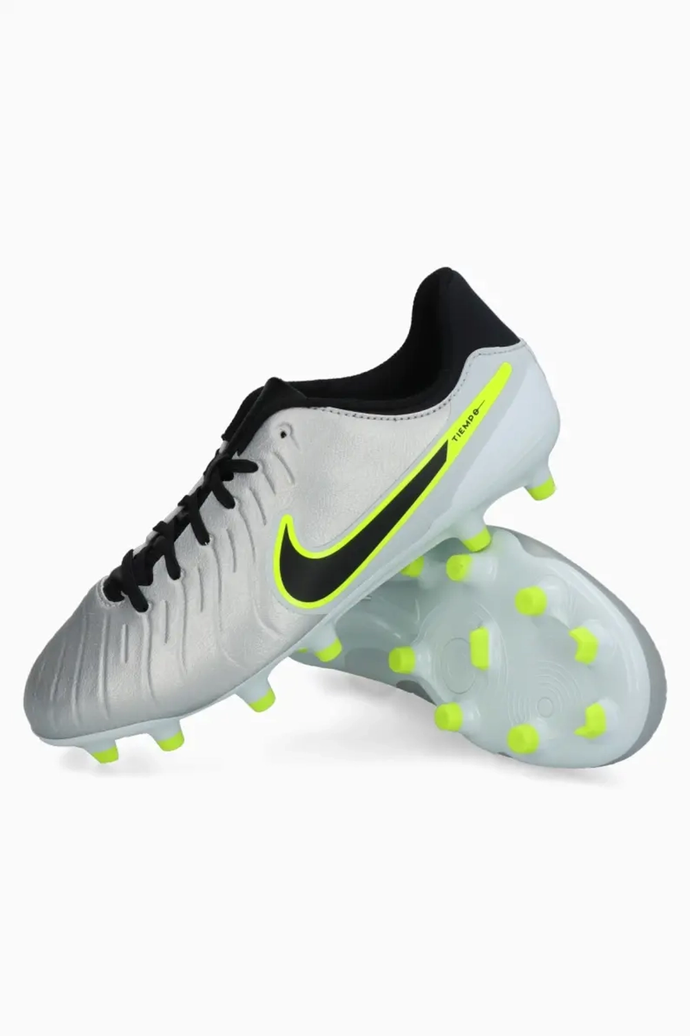 Бутсы Nike Tiempo Legend 10 Academy FG/MG Junior - серебряный