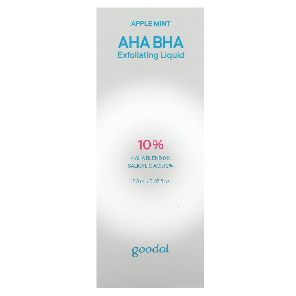 Goodal, жидкий отшелушивающий продукт с АГК и БГК, со вкусом яблока и мяты, 150 мл (5,07 жидк. унции)