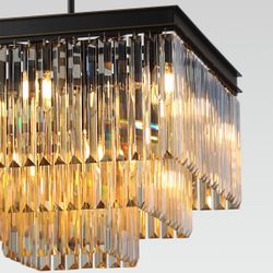 Citilux Мартин CL332232 Люстра хрустальная подвесная Шампань