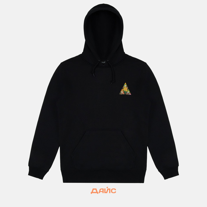 Толстовка мужская HUF New Dawn артикул:PF00395 BLACK - купить в магазине Дайс