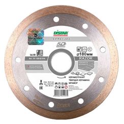 Диск алмазный по керамограниту, керамике и мрамору Distar Razor 1A1R 180х22.2мм (2014)