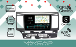 Магнитола для Mitsubishi Lancer X 2007-2016 - Vaycar VA47-0037-2K с экраном 9,5" на Android 13, 8-ядер, 2K QLED, ТОП процессор, CarPlay, 4G SIM-слот
