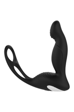 Черный вибромассажер простаты P-Pleaser With Erection Enhance