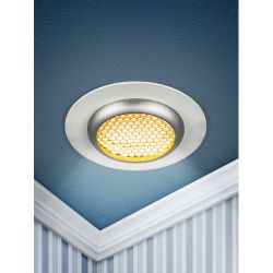 Встраиваемый светильник алюминиевый ЭРА KL109 WH/SL MR16 GU5.3 белый/серебро матовый